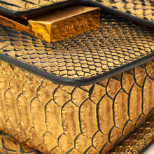 Tom Ford Gold Metallic Python Sienna Shoulder Bag