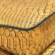 Tom Ford Gold Metallic Python Sienna Shoulder Bag