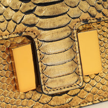 Tom Ford Gold Metallic Python Sienna Shoulder Bag