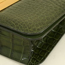 Tom Ford Olive Green Alligator Natalia East West Clutch Bag