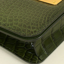 Tom Ford Olive Green Alligator Natalia East West Clutch Bag