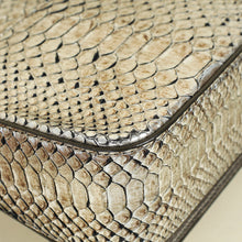 Tom Ford Metallic Silver Python Natalia Shoulder Bag