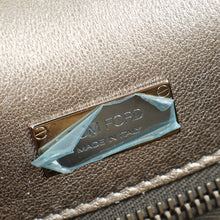 Tom Ford Metallic Silver Python Natalia Shoulder Bag