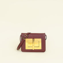 Tom Ford Burgundy Natalia Flap Medium Shoulder Bag
