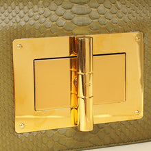 Tom Ford Olive Natalia Python Medium Shoulder Bag