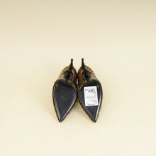 Tom Ford Gold Python Padlock Ankle Wrap Pumps 37.5