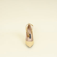 Tom Ford Beige Padlock Ankle Wrap Pump 37
