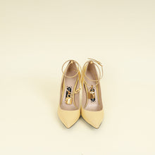 Tom Ford Beige Padlock Ankle Wrap Pump 37