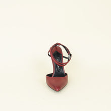 Tom Ford Burgundy Double Ankle Strap Pumps 38