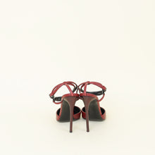 Tom Ford Burgundy Double Ankle Strap Pumps 38