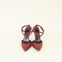 Tom Ford Burgundy Double Ankle Strap Pumps 38
