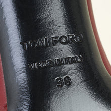 Tom Ford Burgundy Double Ankle Strap Pumps 38