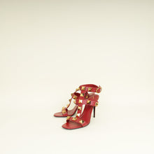 Valentino Red Roman Stud Ankle Strap 40
