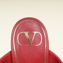 Valentino Red Roman Stud Ankle Strap 40