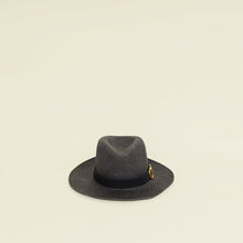 Valentino Black Vlogo Straw Sun Hat