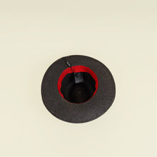 Valentino Black Vlogo Straw Sun Hat