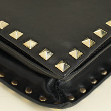 Valentino Black Rockstud Wristlet Clutch