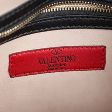 Valentino Black Rockstud Wristlet Clutch