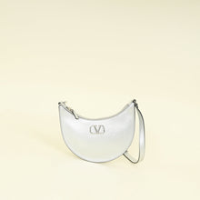 Valentino Metallic Silver VLogo Hobo Mini Bag