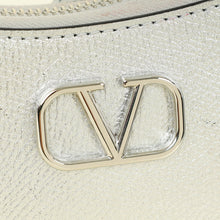 Valentino Metallic Silver VLogo Hobo Mini Bag