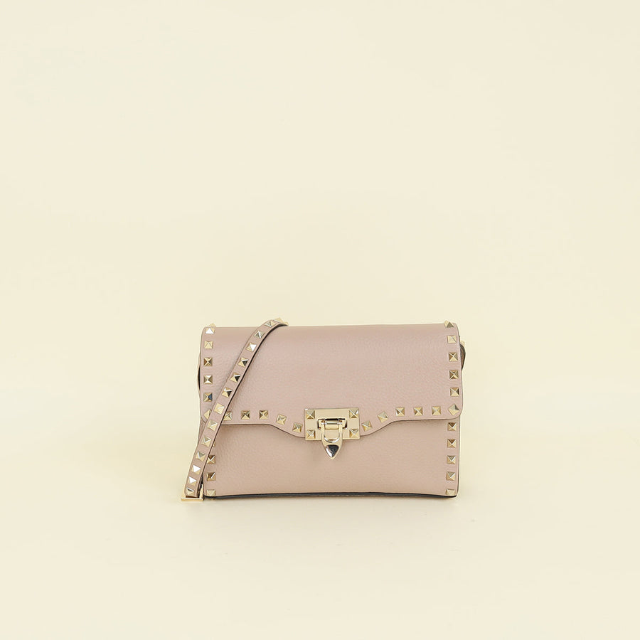 Valentino Poudre Rockstud Flap Crossbody Bag