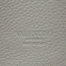 Valentino Gray Rockstud Flip Lock Flap Crossbody Bag