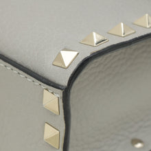 Valentino Gray Rockstud Flip Lock Flap Crossbody Bag