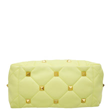 Valentino Lime Roman Stud Tote Bag
