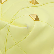Valentino Lime Roman Stud Tote Bag