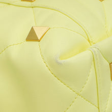 Valentino Lime Roman Stud Tote Bag