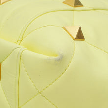 Valentino Lime Roman Stud Tote Bag