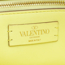 Valentino Lime Roman Stud Tote Bag