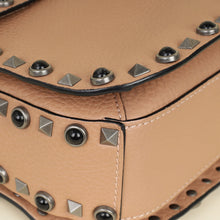 Valentino Blush Rockstud Rolling Flap Medium Bag