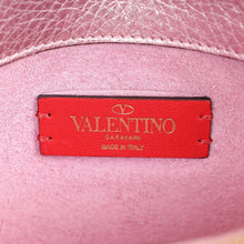 Valentino Metallic Pink Rockstud Chain Pouch