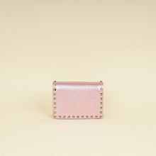 Valentino Metallic Pink Rockstud Chain Pouch