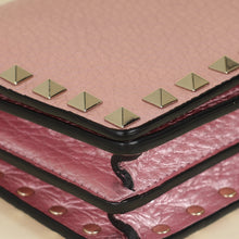 Valentino Metallic Pink Rockstud Chain Pouch