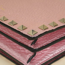 Valentino Metallic Pink Rockstud Chain Pouch