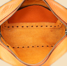 Valentino Orange Rockstud Camera Crossbody Bag
