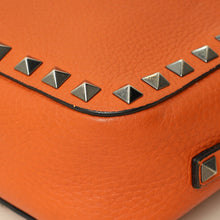 Valentino Orange Rockstud Camera Crossbody Bag