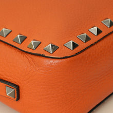 Valentino Orange Rockstud Camera Crossbody Bag