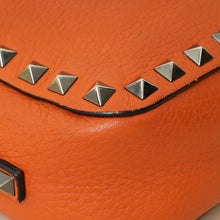 Valentino Orange Rockstud Camera Crossbody Bag