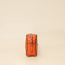 Valentino Orange Rockstud Camera Crossbody Bag