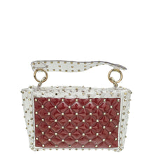 Valentino Clear PVC Rockstud Spike Top Handle Flap Bag