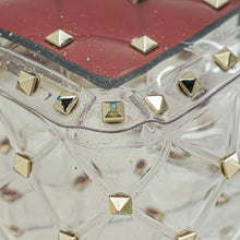 Valentino Clear PVC Rockstud Spike Top Handle Flap Bag