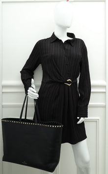 Valentino Black Rockstud Tote Bag