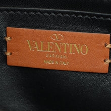 Valentino Bicolor Linen Supervee Small Crossbody Bag