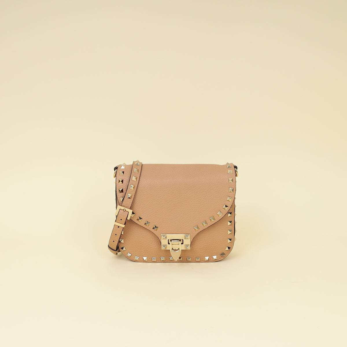Valentino Nude Rockstud Flap Crossbody Bag
