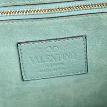Valentino Dark Mint Green Glam Lock Rockstud Medium Flap Bag