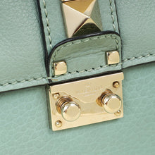 Valentino Dark Mint Green Glam Lock Rockstud Medium Flap Bag