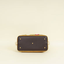 Valentino Chocolate Olive VLogo Signature Small Fur Shopping Bag